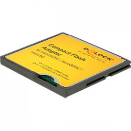 DeLock Adaptateur Compact Flash > cartes mémoires Micro SD