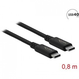 DeLock Câble USB4™ 40 Gbps coaxial 0,8 m