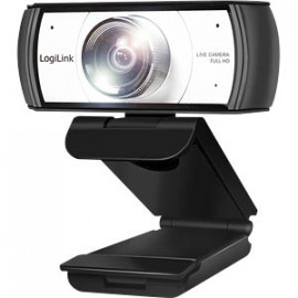 LOGILINK Webcam, 120°, microphone double, mise au point manuelle, Full HD