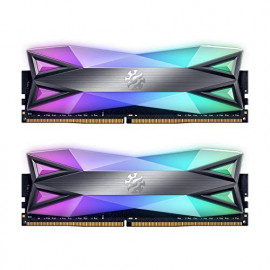 ADATA Kit Barrettes mémoire 32Go (2x16Go) DIMM DDR4  XPG SpectriX D60G RGB PC4-28800 (3600Mhz) (Noir)