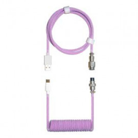 COOLER MASTER Câble de clavier  Coiled Cable USB Type A - Type C M/M 1,5m (Magenta)