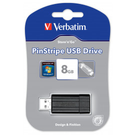 VERBATIM Clé USB PinStripe 8 Go