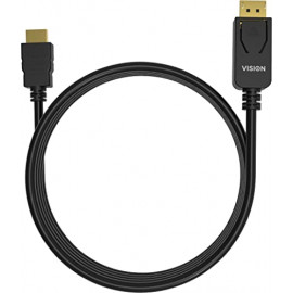 VISION Câble professionnel DisplayPort vers HDMI de qualité installation