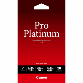 CANON PT-101 pro platinum photo  papier inkjet 300g/m2 4x6 inch 20 feuilles pack de 1
