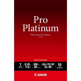 CANON PT-101 pro platinum photo  papier 300g/m2 A3+ 10 feuilles pack de 1