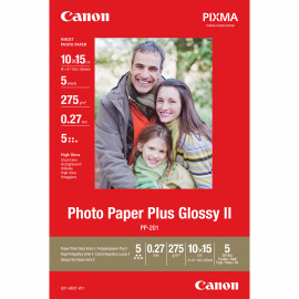 CANON PP-201 brillant photo  papier 10x15cm 5 feuilles