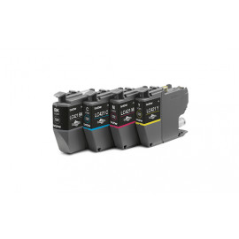BROTHER LC421VAL 4pack Ink Cartridge  LC421VAL 4pack Ink Cartridge up to 200 pages with DR Security Tag