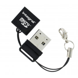 INTEGRAL Lecteur de Cartes  Externe USB 2.0 MicroSD