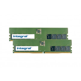 INTEGRAL 32GB (2x16GB) PC RAM MODULE DIMM KIT DDR5 4800MHZ PC5-38400 UNBUFFERED NON-ECC 1.1V 2GX8 CL40
