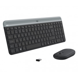 Logitech Slim Keyboard+Mouse MK470 Graphite UK