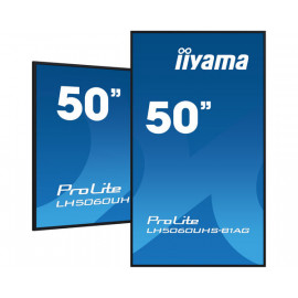 IIYAMA PROLITE LH5060UHS-B1AG Écran 50" d'affichage professionnel 4K UHD avec options de contrôle avancées et connectivité étendue