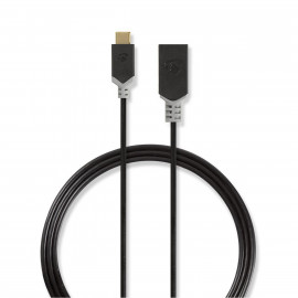 Nedis Câble USB 3.0 Type-C Mâle - A Femelle 0,15 m Anthracite