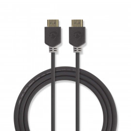 Nedis Câble HDMI™ Haute Vitesse avec Ethernet Connecteur HDMI™ - Connecteur HDMI™ 1,0 m Anthracite