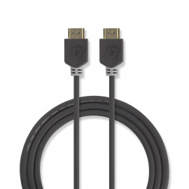Nedis Câble HDMI™ Haute Vitesse avec Ethernet Connecteur HDMI™ - Connecteur HDMI™ 3,0 m Anthracite