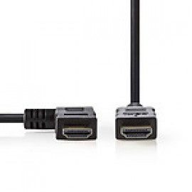 Nedis Nedis Câble HDMI coudé à gauche haute vitesse avec Ethernet Noir (1.5 mètre)