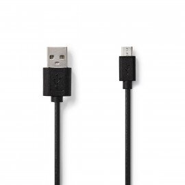 Nedis Câble USB 2.0 A Mâle - Micro B Mâle 5,0 m Noir