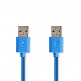 Nedis Câble USB 3.0 A Mâle - A Mâle 1,0 m Bleu