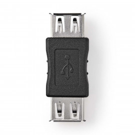 Nedis Adaptateur USB 2.0 A Femelle - A Femelle Noir