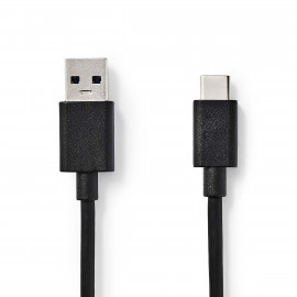 Nedis Câble USB 3.1 Type-C Mâle - A Mâle 1,0 m Noir