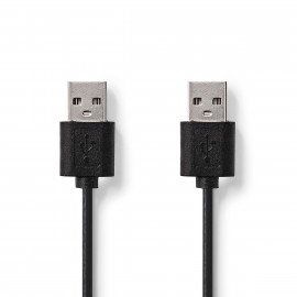 Nedis Câble USB 2.0 A Mâle - A Mâle 2,00 m Noir