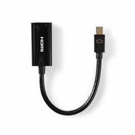 Nedis Câble Mini DisplayPort vers HDMI™ Mini DisplayPort Mâle Sortie HDMI™ 0,2 m Noir