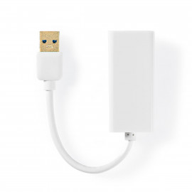Nedis Adaptateur USB 3.0 USB-A Mâle - RJ45 Femelle 1 Gbit 0,2 m Blanc