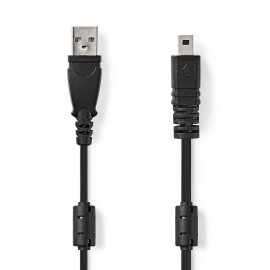 Nedis Câble USB 2.0 UC-E6 8 broches mâles 2.00m Noir