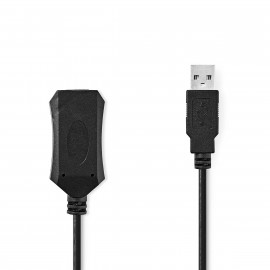 Nedis Câble USB actif USB 2.0 USB-A Mâle USB-A Femelle 10.0 m