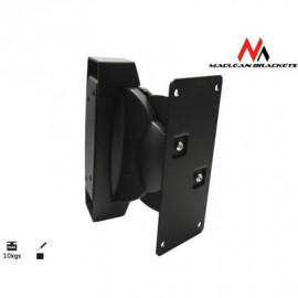 Maclean Energy Lot de 2 Supports muraux haut-parleur MC-535 10kg max (Noir)