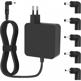GENERIQUE 65W Chargeur pour ASUS Ordinateur Portable VivoBook/ZenBook 13 14 15 17 S14 S15 17 PC, avec 5 connecteurs différents