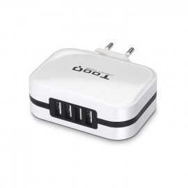 TooQ Technology Chargeur secteur TooQ 4 port USB-A 34W (Blanc)