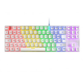 MARS GAMING Clavier Gamer mécanique (Red Switch)  MK80 RGB (Blanc)