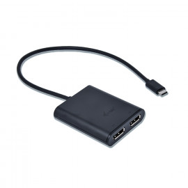 I-TEC USB C to Dual DisplayPort VideoAdapter 2xDisplayPort 4K Ultra HD compatible with Thunderbolt 3