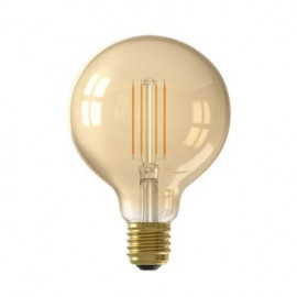 Calex LED Filament connectée Globe ambre G95 E27