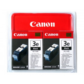 CANON BCI-3e BK BL EURO TWINPAC  BCI-3EBK cartouche d encre noir capacite standard pack de 2