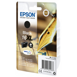 EPSON Singlepack Black 16XL DURABrite Ul  16XL cartouche dencre noir haute capacite 12.9ml 500 pages 1-pack RF-AM blister