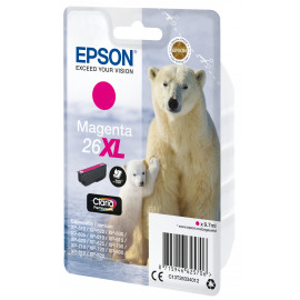 EPSON Singlepack Magenta 26XL Claria Pre  26XL cartouche dencre magenta haute capacite 9.7ml 700 pages 1-pack RF-AM blister