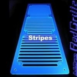 AC Ryan RadGrillz Stripes 3x120mm - Acryl UVBlue
