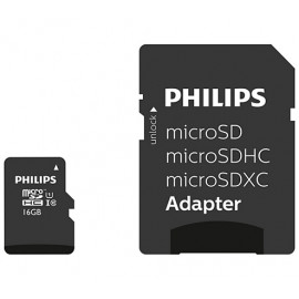 PHILIPS Carte mémoire microSDHC  FM16MP45B 16 Go