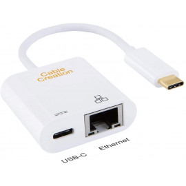 Nedis Câble Adaptateur USB-C Type-C Mâle - RJ45 Femelle 1 Gbit 0,2 m Noir