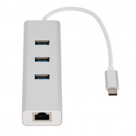 Nedis Câble Adaptateur USB-C Type-C Mâle - RJ45 Femelle 1 Gbit 0,2 m Anthracite