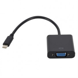 Nedis Câble Adaptateur USB-C Type-C Mâle - VGA Femelle 0,2 m Noir