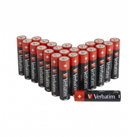 VERBATIM Lot de 24 piles Alcaline  Premium type AAA (LR03) 1,5V