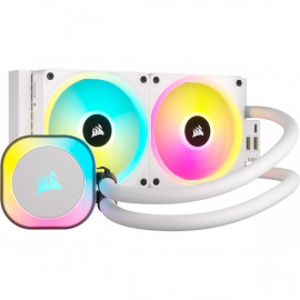 CORSAIR Kit Watercooling AIO  iCue H100i Elite RGB - 240mm (Blanc)