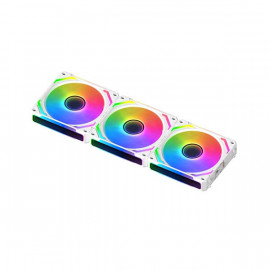 Xigmatek Lot de 3 Ventilateurs de boitier  Starlink Ultra RGB (Blanc)