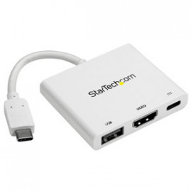 STARTECH USB-C to HDMI Adapter - White - 4K 30Hz - Thunderbolt 3 Compatible