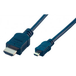 MCL Samar Samar Câble HDMI haute vitesse + Ethernet type A / D (micro) mâle – 2m