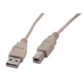 MCL Samar Câble USB 2.0 type A / B mâle - 3m