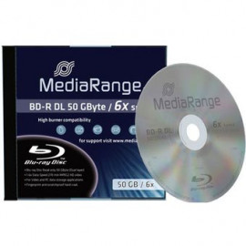 VERBATIM Blu-ray Disc Mediarange BD-R DL 50 Go 6x vitesse en jewelcase
