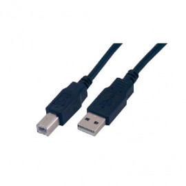 MCL Samar Câble compatible USB 2.0 type A / B mâle - 3m Noir 